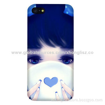 Cute girl printing PC case for iPhone 5/5S